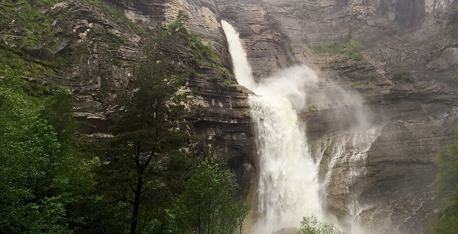 Cascada del Sorrosal en Huesca