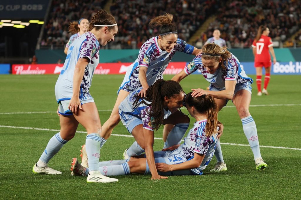 Europapress 5368458 Spain Celebrate Laia Codinas Goal During The Fifa Womens World Cup 2023