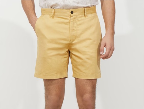 bermuda hombre sin pliegues