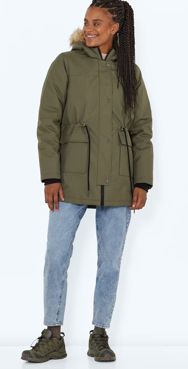 Parka Capucha De Pelo