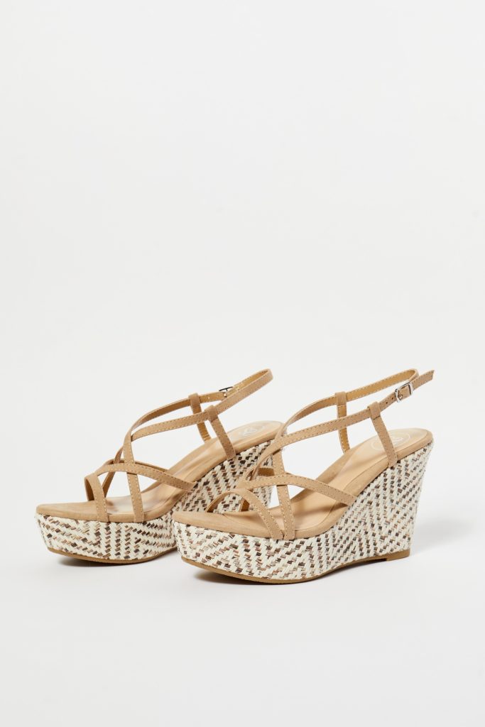 Sandalias De Cuña Alta De Sfera