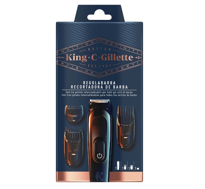 Recortadora De Barba Inalámbrica Para Hombre King C Gillette