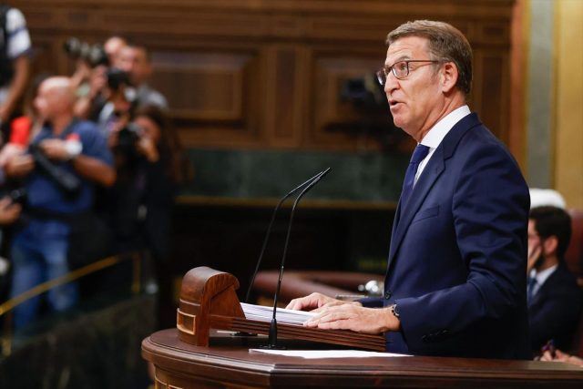 Feijóo Da Su Primer Discurso De Opositor En La Investidura