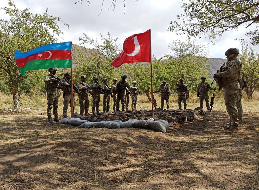 Europapress 3918180 Militares Turcos Azeries Nagorno Karabaj