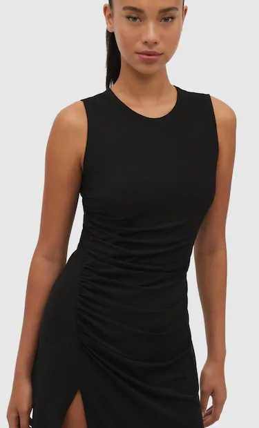 Vestido Largo Tul Estampado De Stradivarius