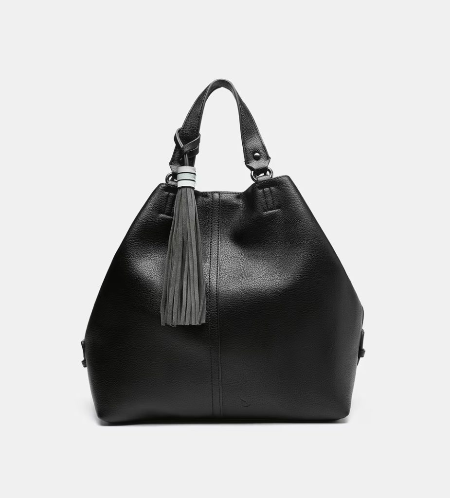 Bolso Negro De Mano De El Corte Ingles