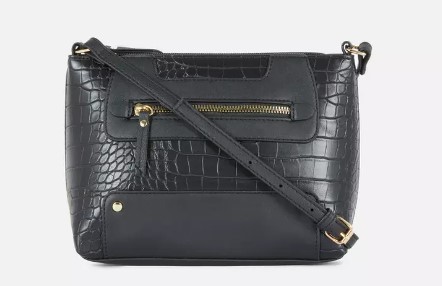 Bolso bandolera de estilo piel de cocodrilo