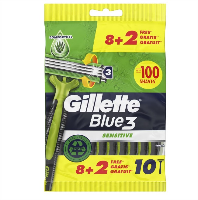 Maquinillas De Afeitar Desechables Blu3 Sensitive Gillette