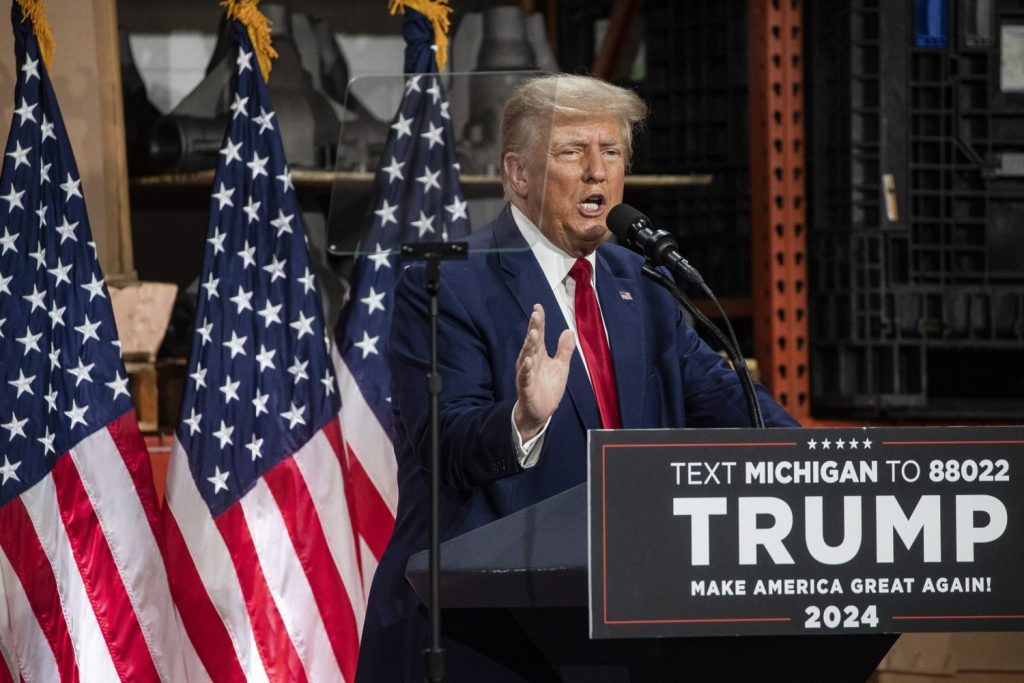 Los «Lobos Solitarios» Exportan A Europa Y América El Conflicto De Palestina E Israel 1 Europapress 5478024 September 27 2023 Michigan Usa Former President Donald Trump Speaks At