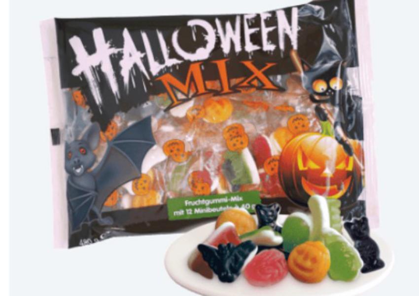 Golosinas para los visitantes de Halloween
