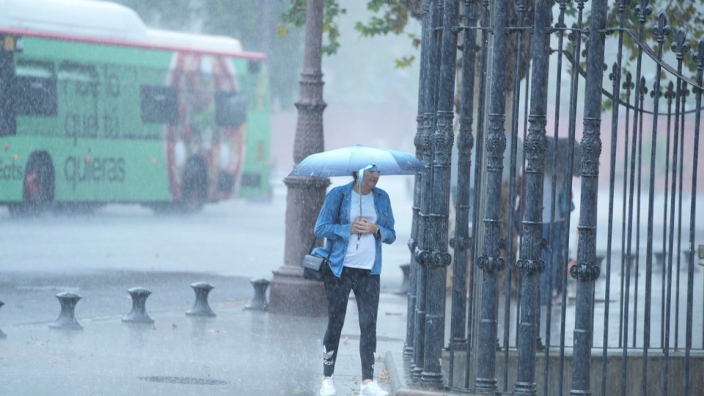 No Hagas Que El Tiempo Te Frene: Descubre Estos Consejos Para Combatir La Lluvia 1 Mujer Protegiendose Lluvia Paraguas 69