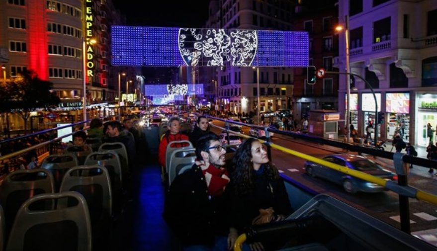 recomendaciones para recorrido navideño nocturno en Madrid