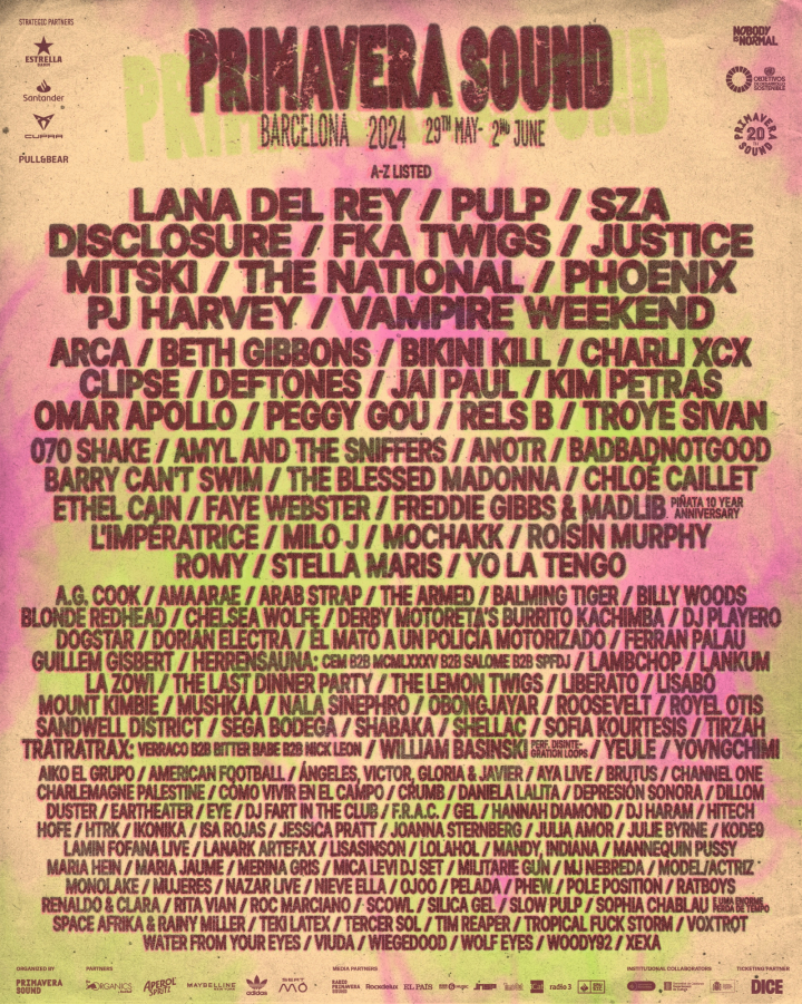 Cartel Del Primavera Sound 2024 1