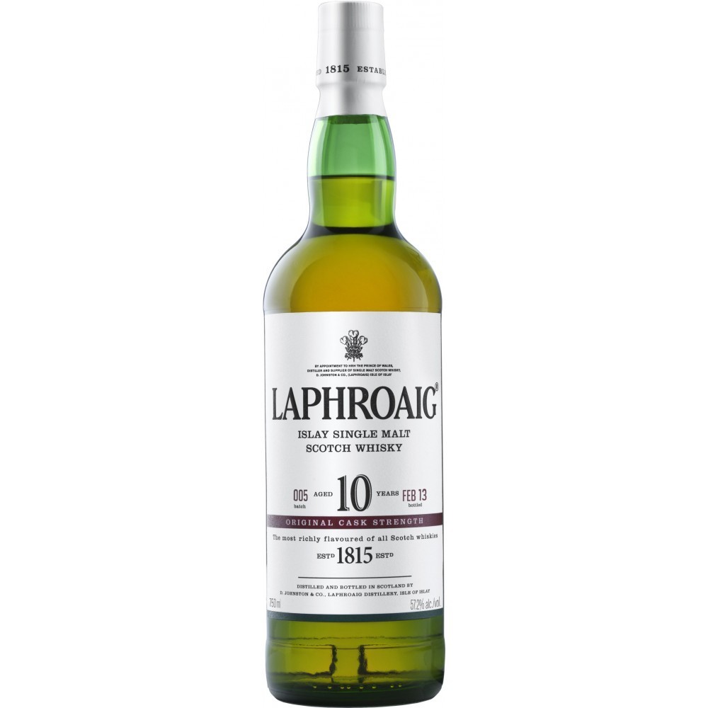 Laphroaig Islay Single Malt Scotch Whisky 10 Anos