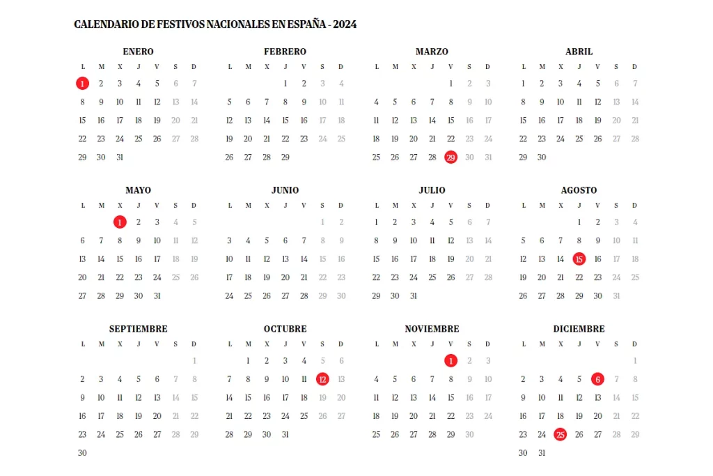 14 Festivos Autonómicos Entre Febrero Y Diciembre