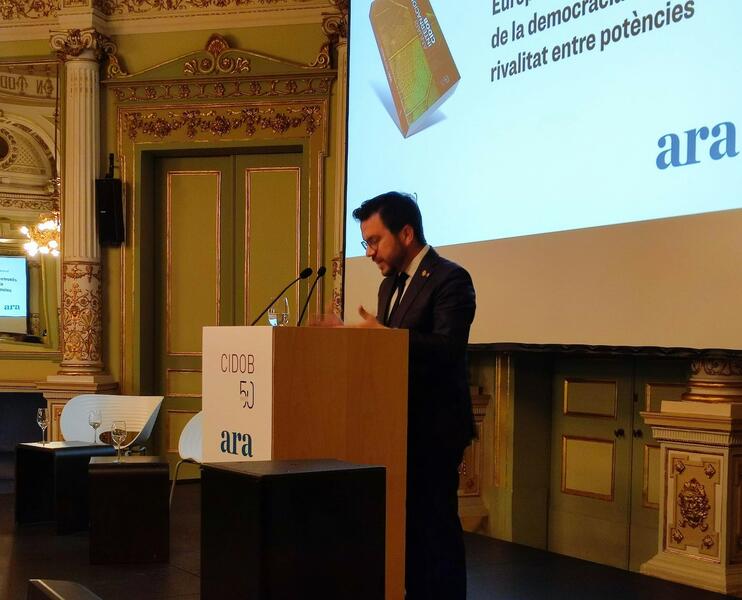Aragonès afirma que trabajará por la oficialidad del catalán en la UE «durante la presidencia belga»