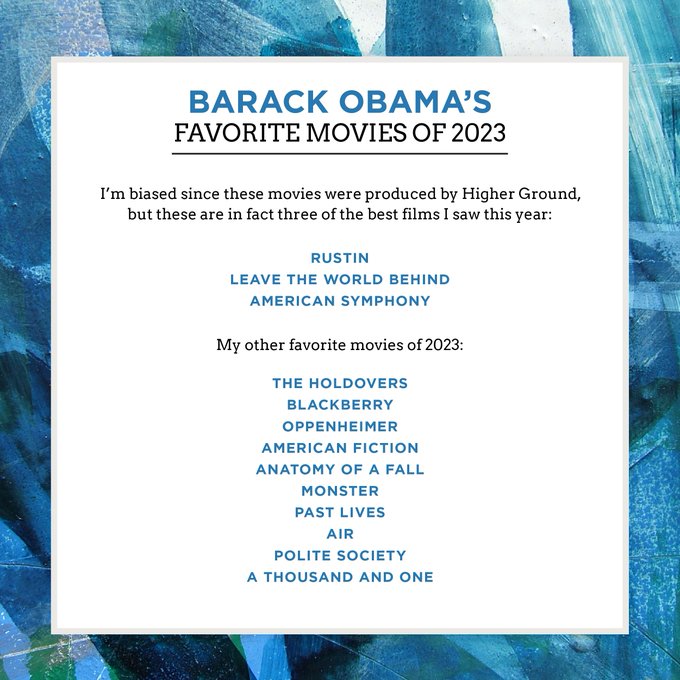 Barack Obama Ha Elegido Sus Películas Favoritas De Este Año