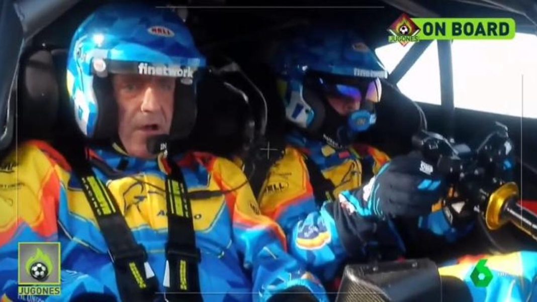 Josep Pedrerol ha experimentado las altas velocidades con un campeón mundial como Fernando Alonso