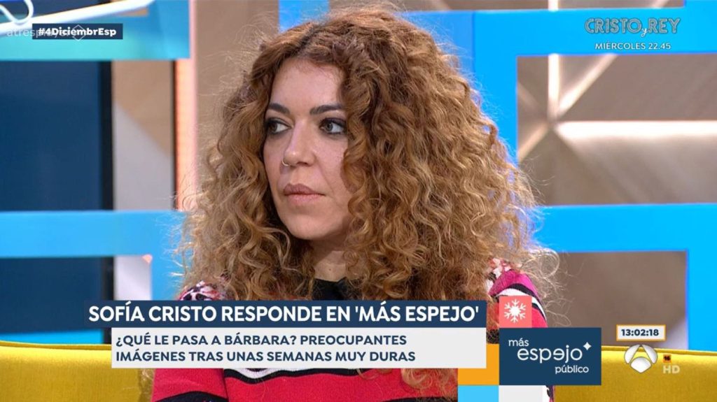 Sofía Cristo Anuncia Su Salida De ‘Espejo Público’ Si No Cumplen Con Estas Peticiones