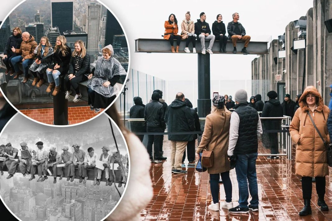 Reviviendo la historia: Lunch Atop A Skyscraper en top of the rock