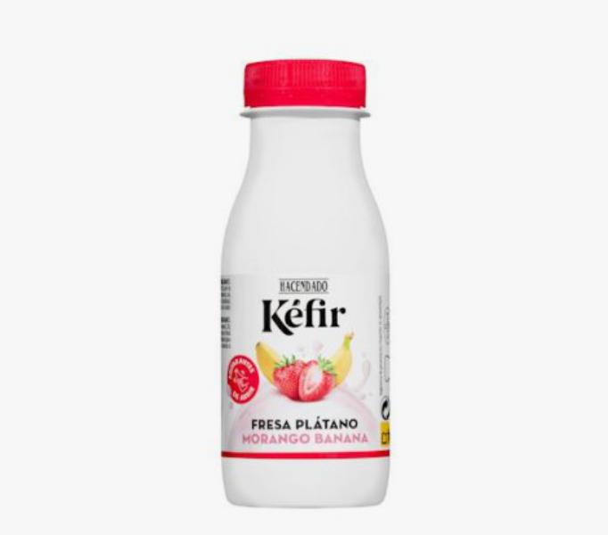 Bebida Kéfir de fresa y plátano Hacendado