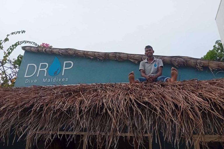 La vida en las islas locales de las Maldivas