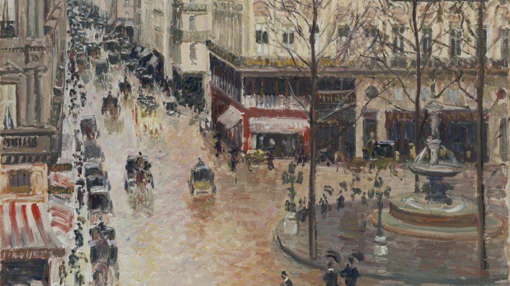 Pissarro Rue Saint Honore Por La Tarde 712 1976.74 3000Pix