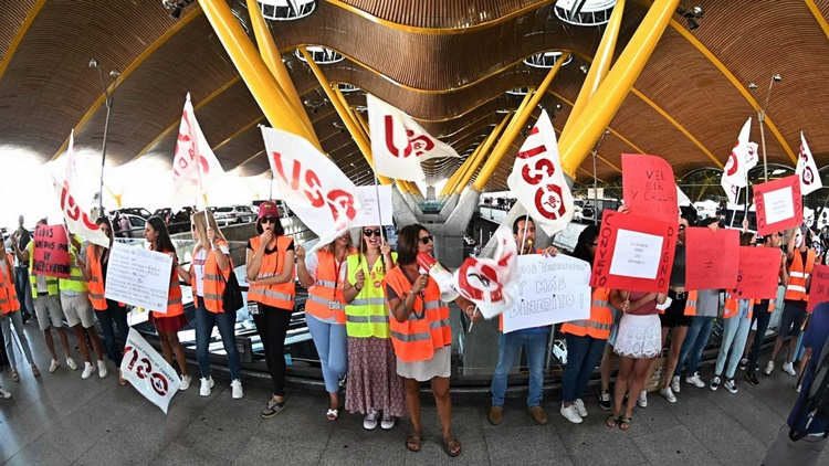 Trabajadores Iberia Huelga