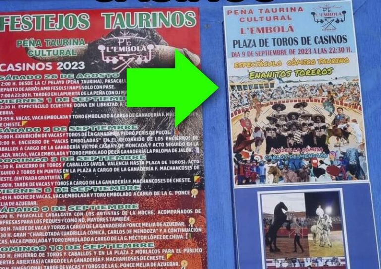 El Consell propone una sanción de 10.000€ a una peña por falta de licencia en un acto con ‘enanitos toreros’