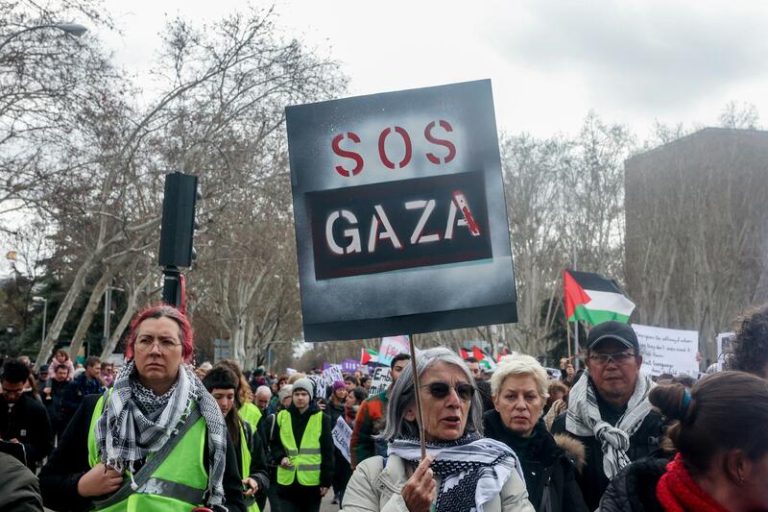 Una nueva manifestación por Gaza en Madrid pide el «alto al genocidio en Palestina»