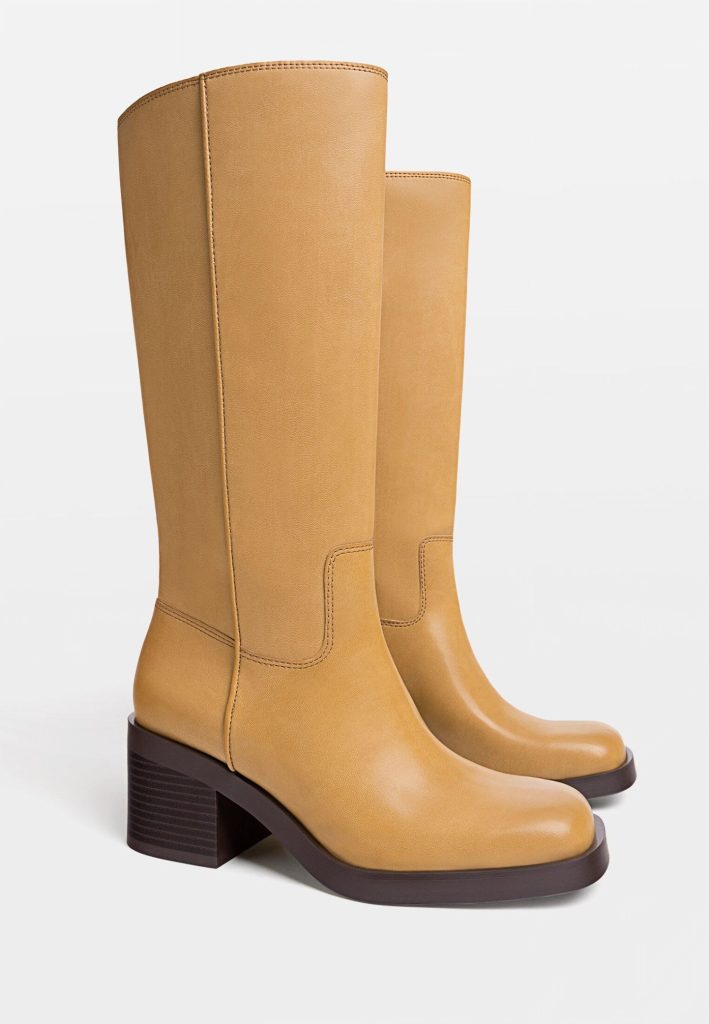 Stradivarius: 6 deslumbrantes botas estilo cowboy que marcarán tendencia esta primavera 152 Botas Altas Tacón Estilo Campera