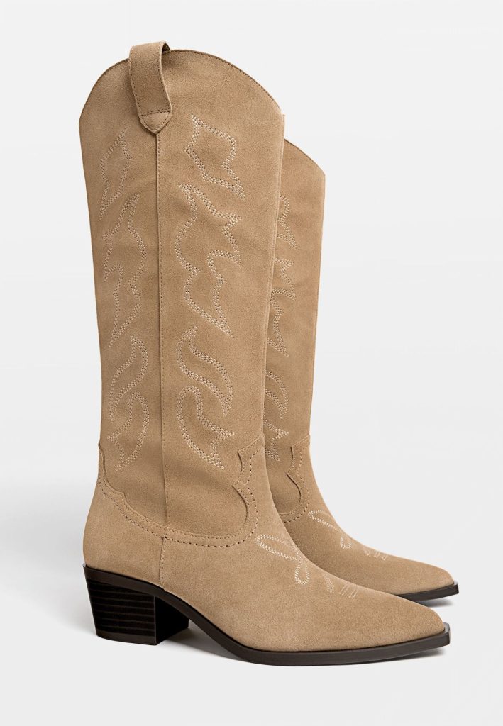 Stradivarius: 6 deslumbrantes botas estilo cowboy que marcarán tendencia esta primavera 149 Botas Piel Cowboy