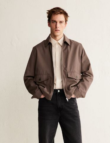 Chaqueta De Sarga Regular Fit