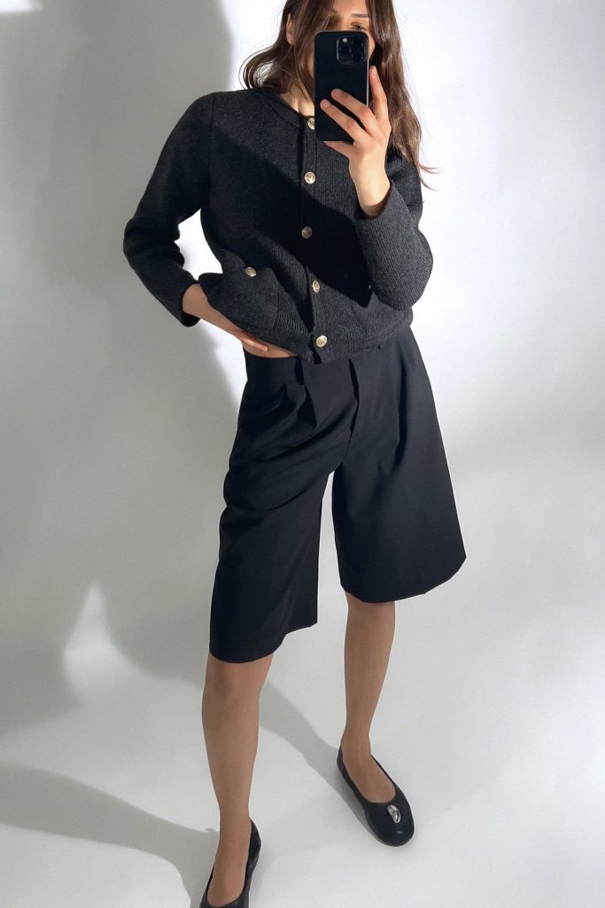 Chaqueta Punto Botones Dorados De Zara