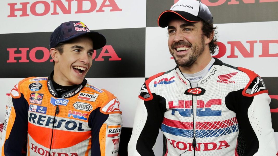 Fernando Alonso y Marc Márquez, dos duros del deporte motor