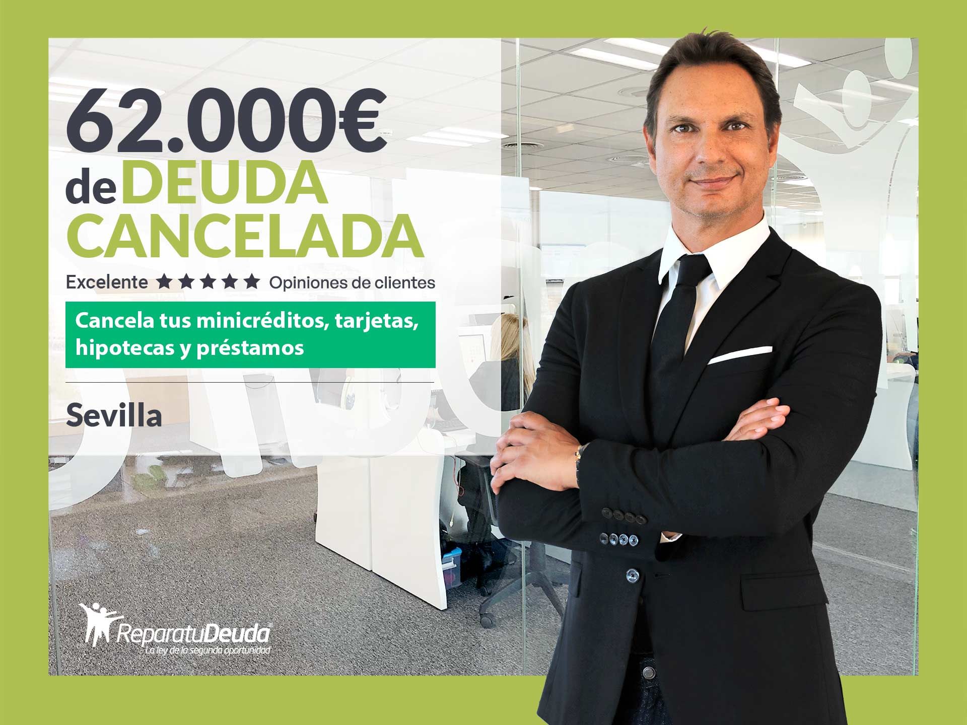 Repara tu Deuda Abogados cancela 62.000€ en Sevilla (Andalucía) con la Ley de Segunda Oportunidad 1 REPARA minBEPI 62000 sevilla