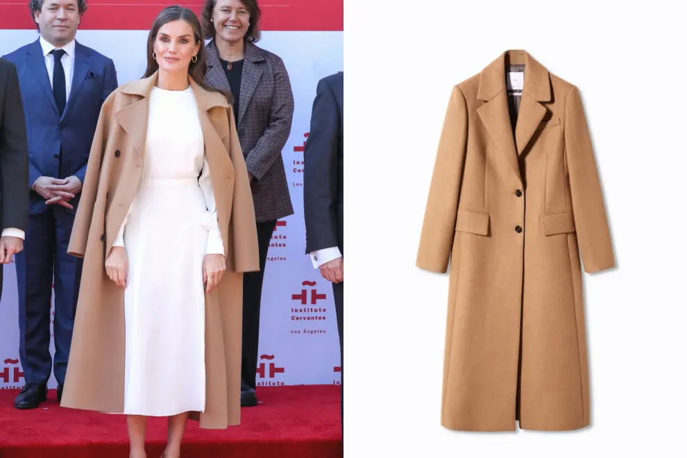 La Reina Letizia deslumbra con un impecable abrigo 'batín' de Mango en una exhibición de elegancia sin igual