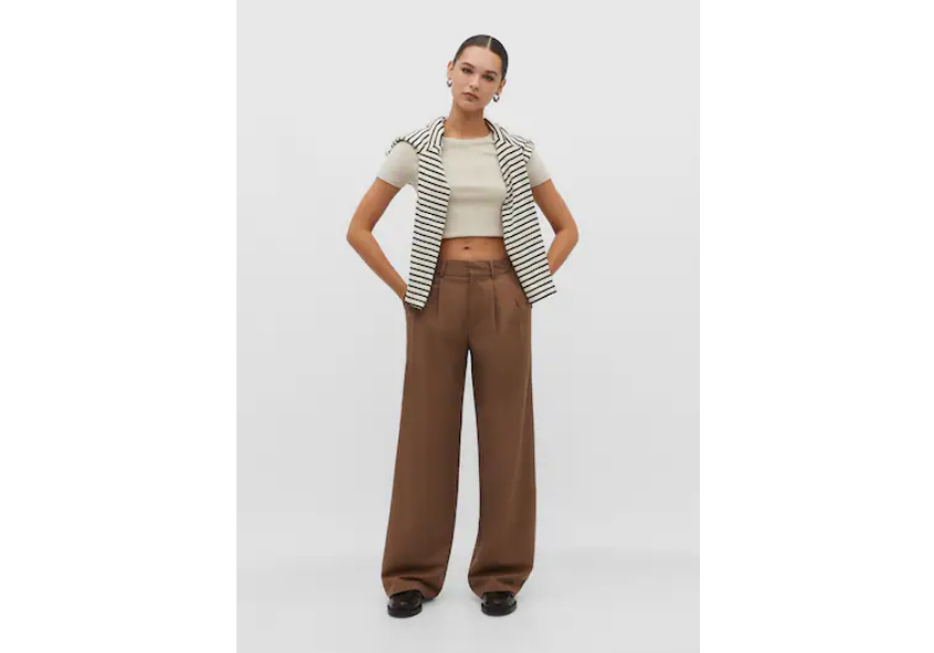pantalón marrón económico