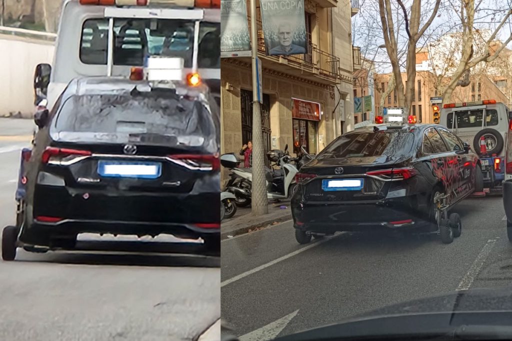 La Grúa Envía Al Depósito A Un Vehículo Con Licencia Vtcs Tras El Dispositivo Policial En Barcelona Antes Del #Mwc24