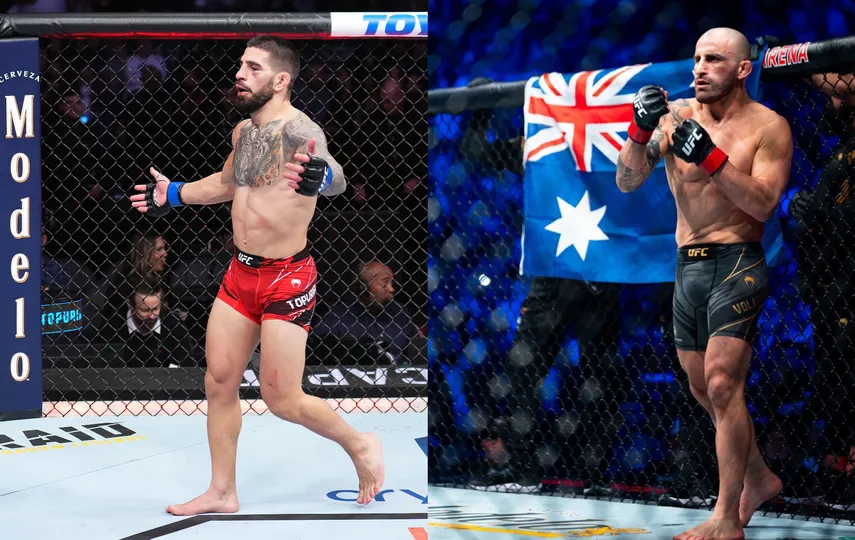 Cómo fue la pelea entre Topuria y Volkanovski