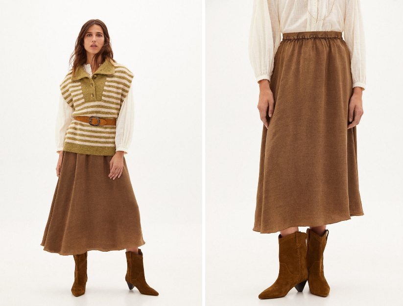 Cortefiel tiene las 5 faldas perfectas para un estilo boho primaveral