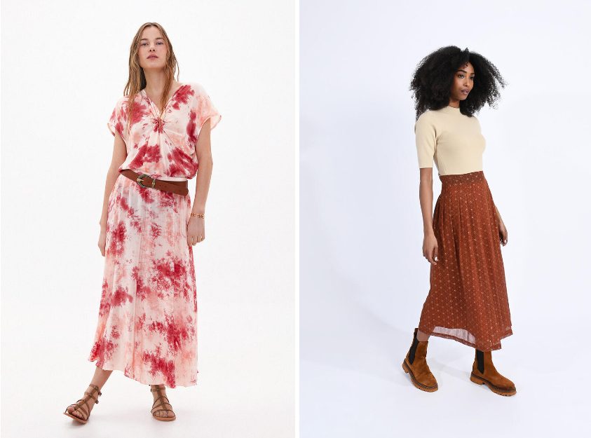 Cortefiel tiene las 5 faldas perfectas para un estilo boho primaveral