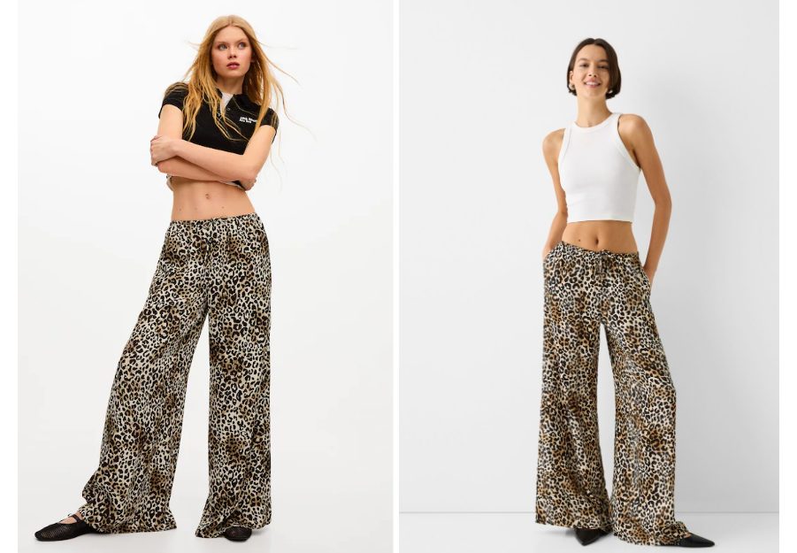 Ficha estos pantalones animal print de Bershka para un estilo salvaje al mejor precio