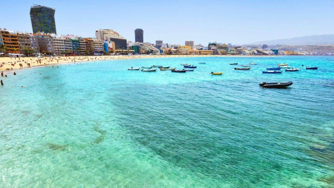 Playa de Las Canteras en Las Palmas de Gran Canaria