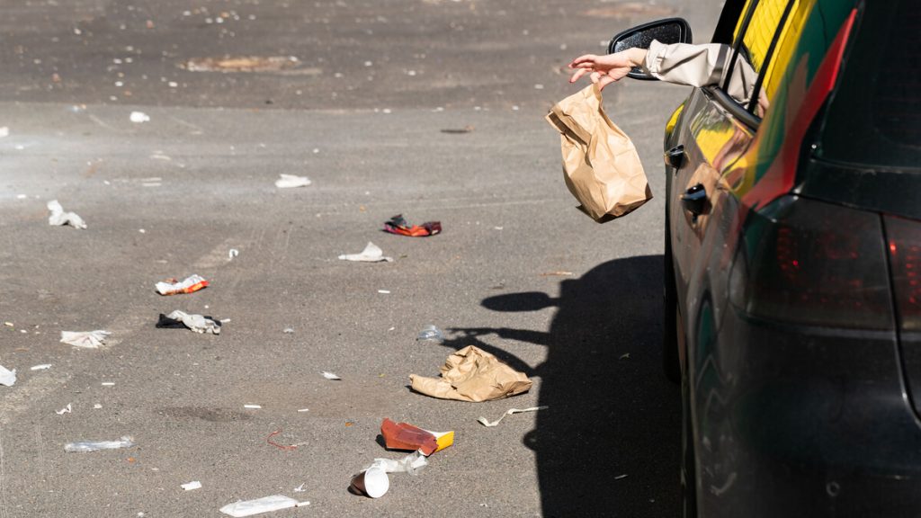Tirar Basura Desde El Coche: Una Conducta Inaceptable