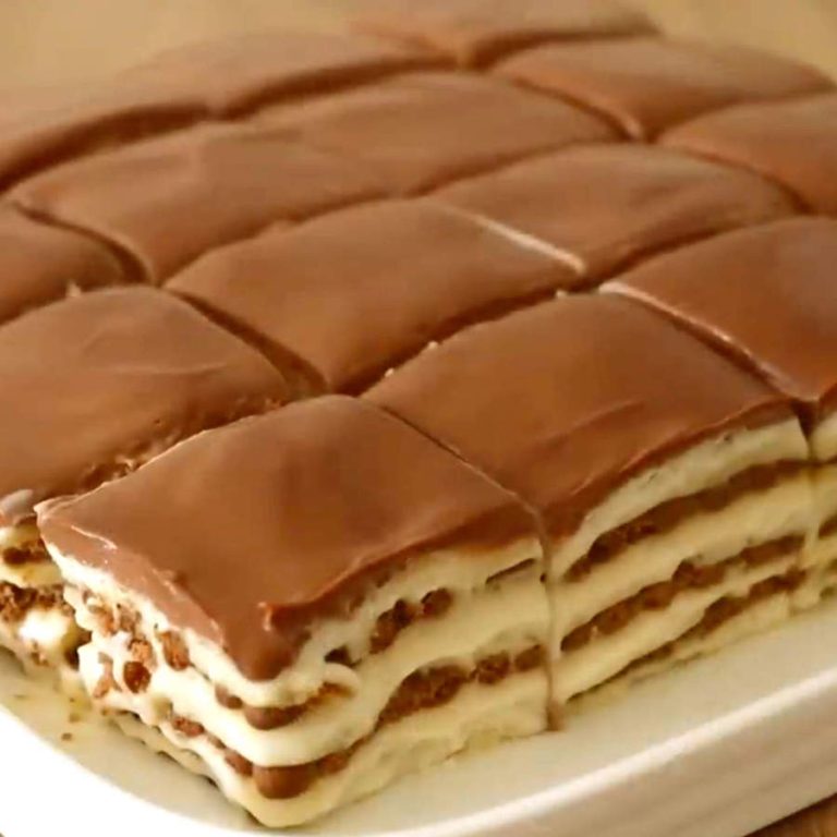 Tarta de galletas sin horno con 4 ingredientes, receta rápida y deliciosa