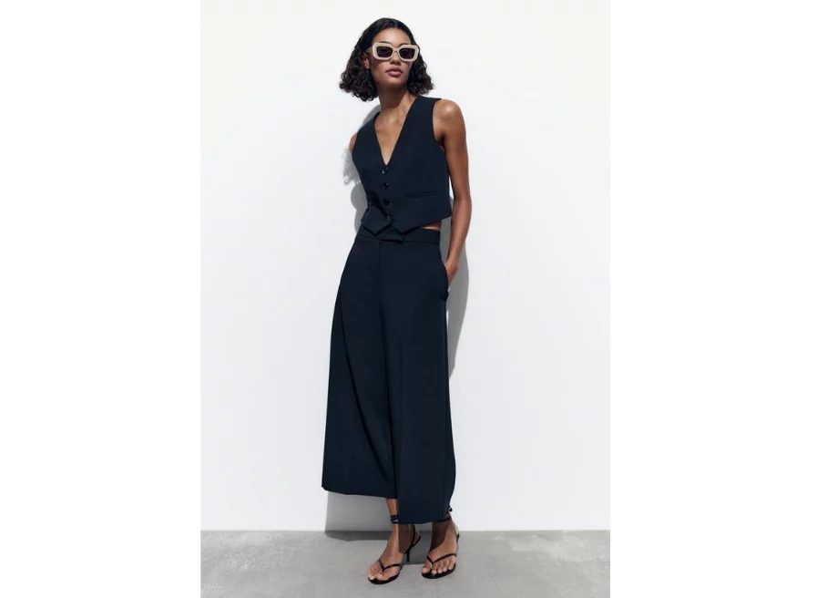 Elegimos de Zara los 8 mejores pantalones culotte con efecto vientre plano