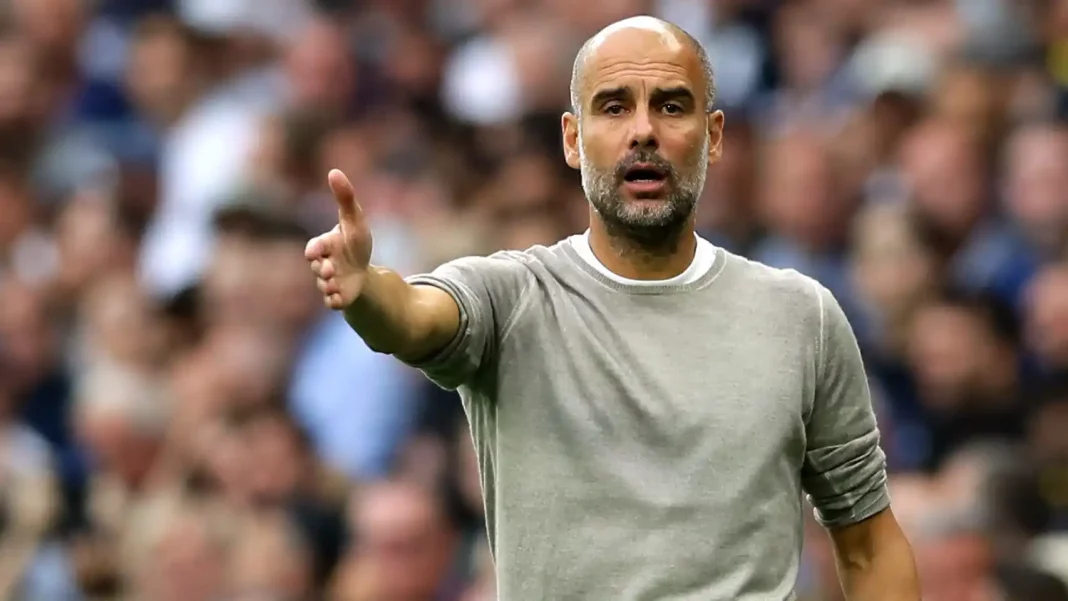 Jugadores en la puerta de salida del Manchester City