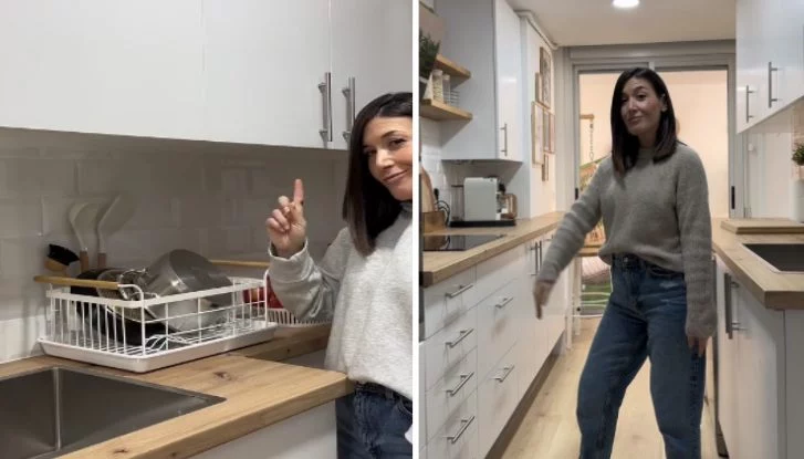 5 trucos para limpiar el horno, la campana y los muebles de cocina de una influencer de TikTok