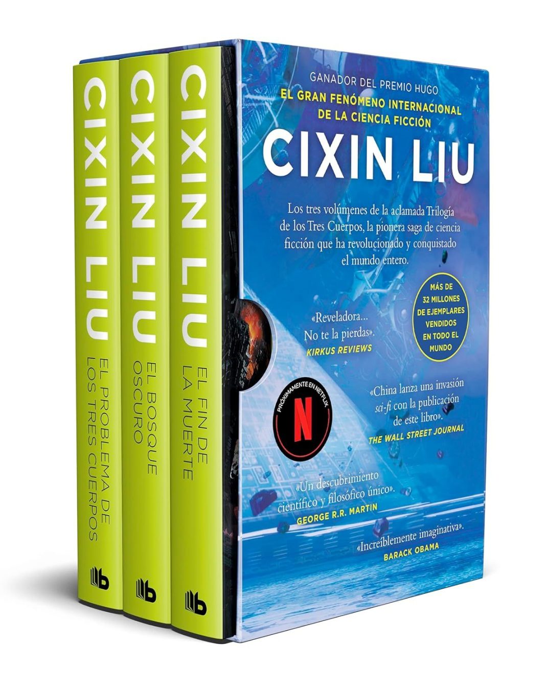 Trilogía de los Tres Cuerpos (estuche con: El problema de los tres cuerpos | El bosque oscuro | El fin de la muerte) de Cixin Liu 